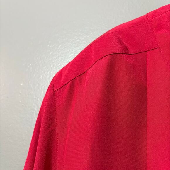 Jones New York Vintage 1980's Red Pleated Preppy Top - 18W - Women's Plus Size - Picture 5 of 6